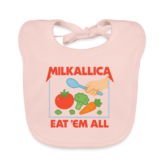 Lätzchen "Eat 'em all" - rose