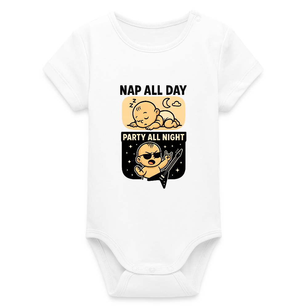 Baby Body "Nap All Day" - white