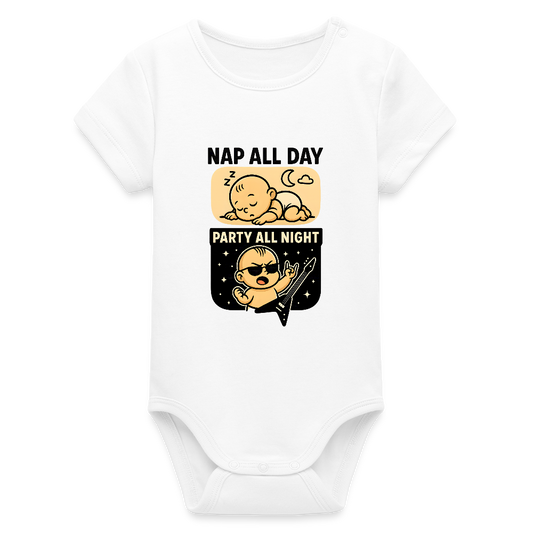 Baby Body "Nap All Day" - white